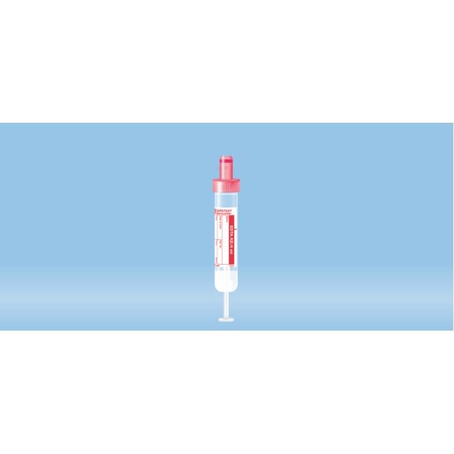S-Monovette® K3 EDTA, 4 ml, Cap Red, (LxØ): 75 x 15 mm, With Paper Label