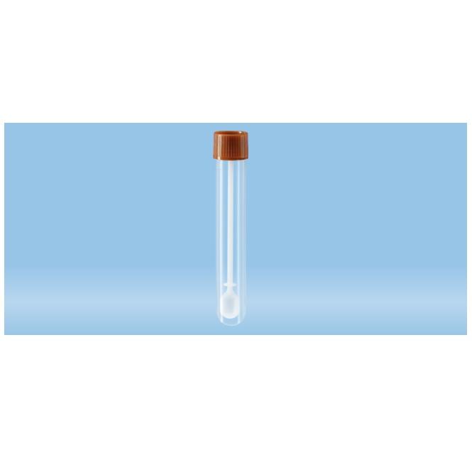Sarstedt™ Faeces Tube, With Spoon, Screw Cap, (LxØ): 101 x 16.5 mm, Transparent