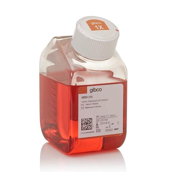 Gibco™ HBSS (10X), Calcium, Magnesium, Phenol Red, No Sodium Bicarbonate, 500 mL