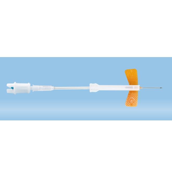 Safety-Multifly® Needle, 25G x 3/4'', Orange, Tube Length: 80 mm, Multi adapter