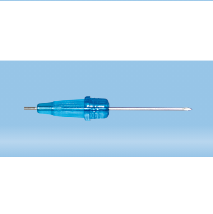 Sarstedt™ Micro Needle, 23G x 3/4'', Blue