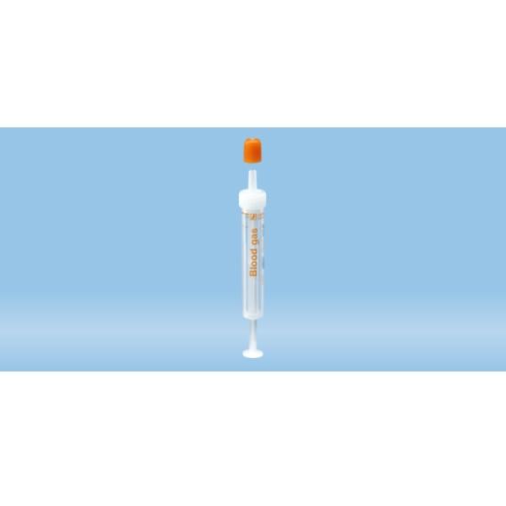 Blood Gas-Monovette®, Calcium-balanced Heparin, 2 ml, Cap White/Orange, Connection: Luer (m), 1 piece(s)/blister, sterile