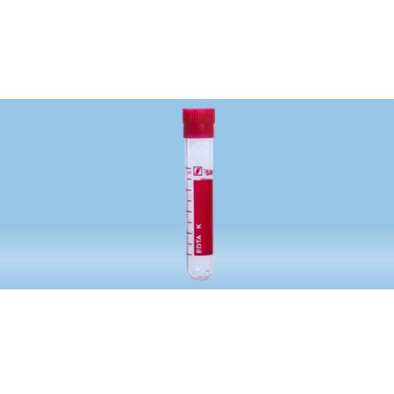 Sarstedt™ Sample Tube, K3 EDTA, 5 ml, Cap Red, (LxØ): 75 x 13 mm, With Print