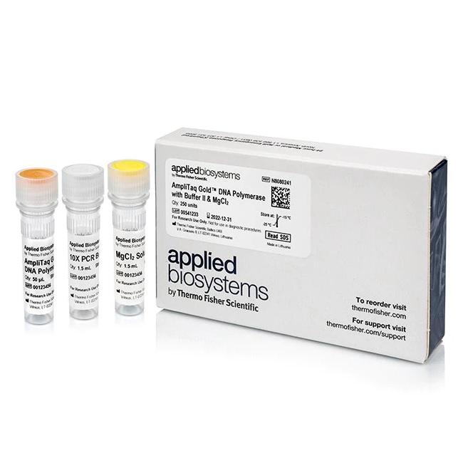 Applied Biosystems™ AmpliTaq Gold™ DNA Polymerase with Buffer II and MgCl2, 250