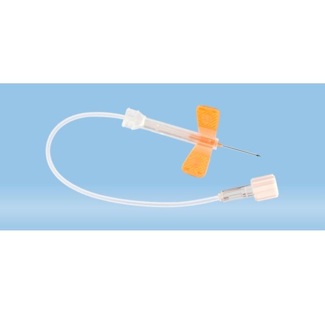 Sarstedt™ Safety-Multifly® Needle, 25G x 3/4'', Orange, Tube Length: 240 mm