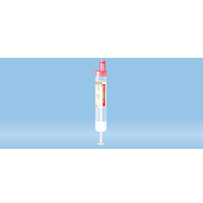 S-Monovette® K2 EDTA Gel, 9 ml, Cap Red, (LxØ): 92 x 16 mm, With Paper Label