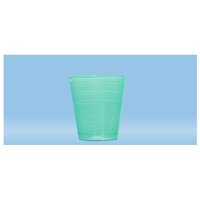Sarstedt™ Medicine Cup, 30 ml, (ØxH): 37 x 40 mm, Graduated, PP, Green