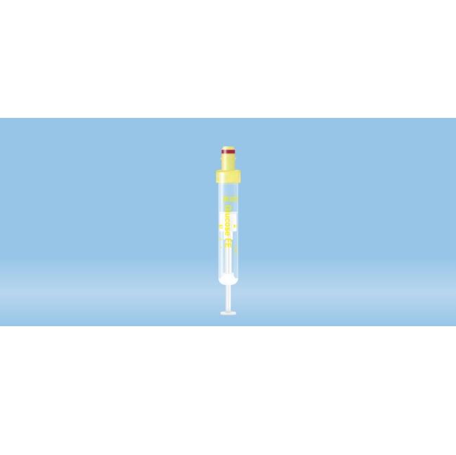 S-Monovette® Fluoride/EDTA, 2.7 ml, Cap Yellow, (LxØ): 66 x 11 mm, With Plastic Label