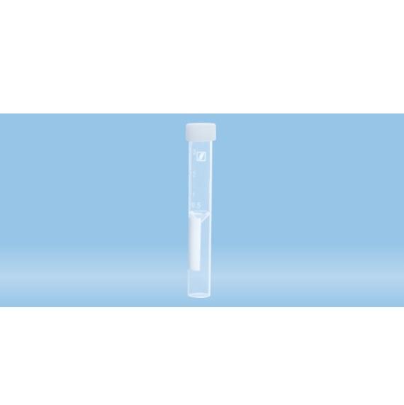 Sarstedt™ Screw Cap Tube, 3.5 ml, (LxØ): 92 x 13 mm, Flat False Bottom, PP, 100 piece(s)/inner box, With Cap