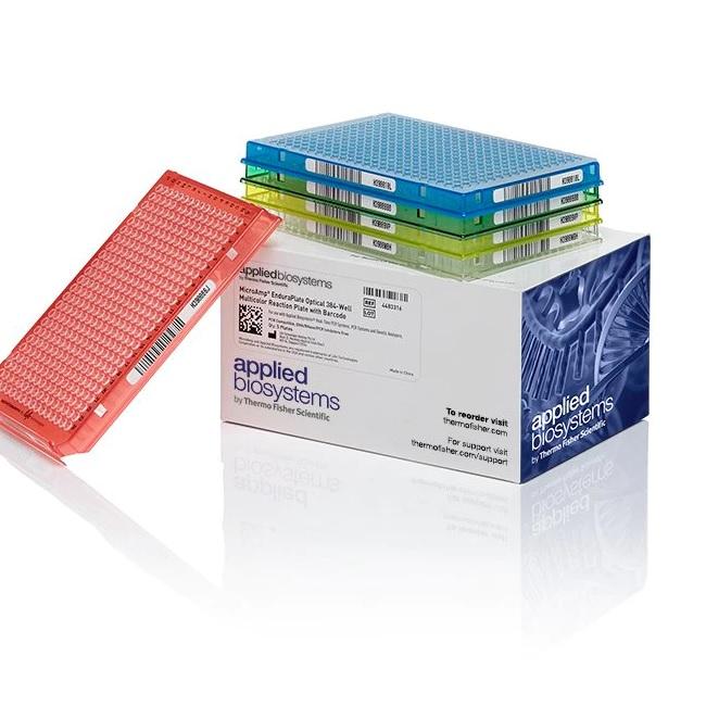 Applied Biosystems™ MicroAmp™ EnduraPlate™ Optical 384-Well Multicolor Reaction Plates with Barcode, 5