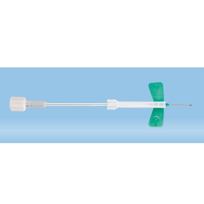 Sarstedt™ Safety-Multifly® Needle, 21G x 3/4'', Green, Tube Length: 80 mm