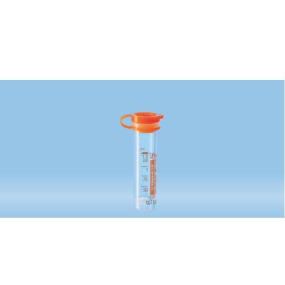 Sarstedt™ Micro Sample Tube, Lithium Heparin, 1.3 ml, Push Cap, EU
