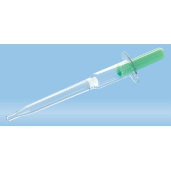 Minivette® POCT Lithium Heparin, 200 µl, Plunger Green, Colour Code ISO, 150 piece(s)/bag