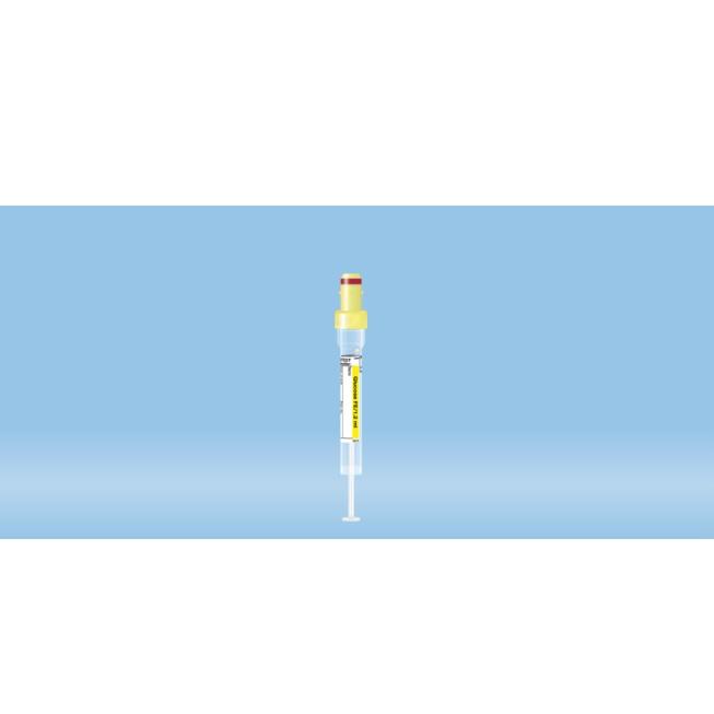 S-Monovette® Fluoride/EDTA, 1.2 ml, Cap Yellow, (LxØ): 66 x 8 mm, With Paper Label