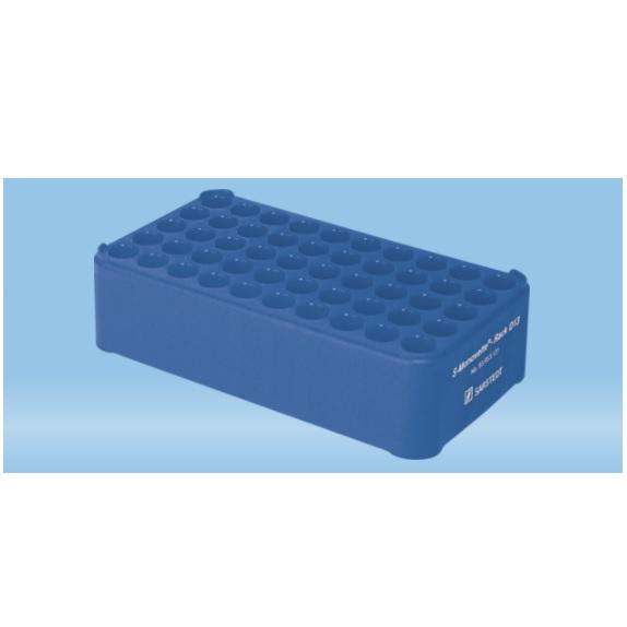 S-Monovette® Rack D13, Ø Opening: 13 mm, 10 x 5, Blue