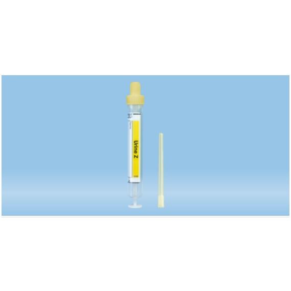 Urine-Monovette®, 10 ml, Cap Yellow, (LxØ): 102 x 15 mm, With Paper Label