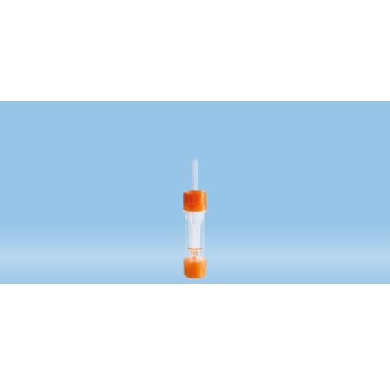 Microvette® 100 Lithium Heparin, 100 µl, Cap Orange, Flat Base