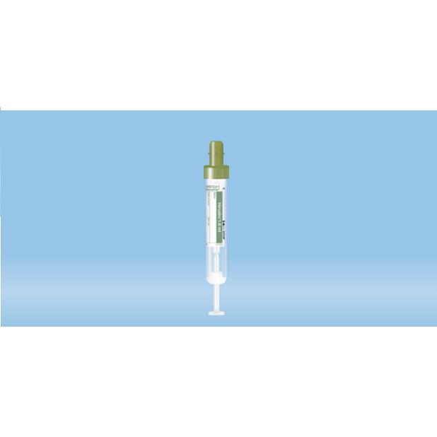 S-Monovette® Hirudin, 1.6 ml, Cap Dark Green, (LxØ): 75 x 13 mm, With Paper Label