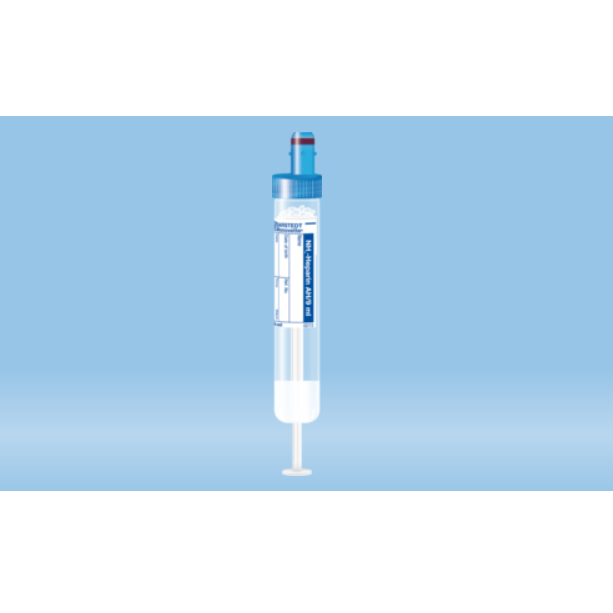 S-Monovette® Ammonium Heparin, 9 ml, Cap Blue, (LxØ): 92 x 16 mm, With Paper Label