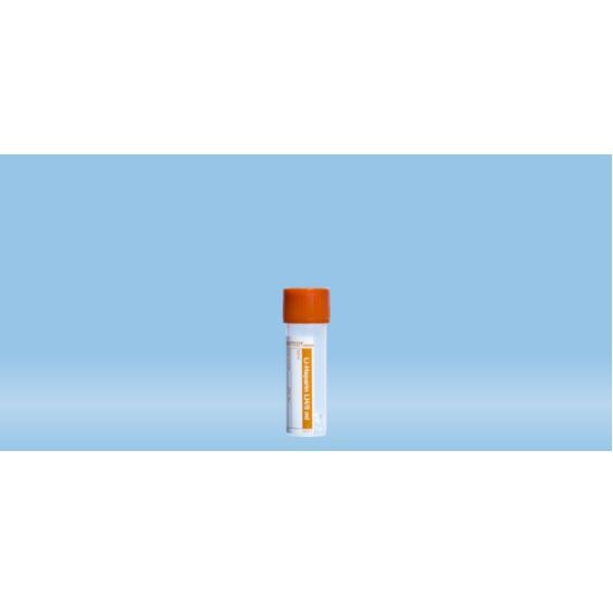 Sarstedt™ Sample Tube, Lithium Heparin, 5 ml, Cap Orange, (LxØ): 57 x 16.5 mm, With Paper Label