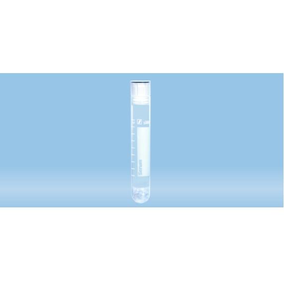 Sarstedt™ Sample Tube, Serum, 10 ml, Cap White, (LxØ): 95 x 16.8 mm, With Print
