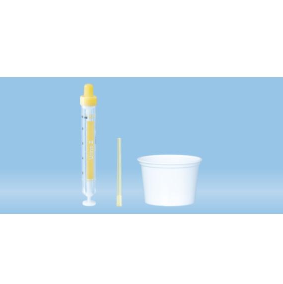 Urine-Monovette®, 10 ml, Cap Yellow, (LxØ): 102 x 15 mm, 50 piece(s)/bag