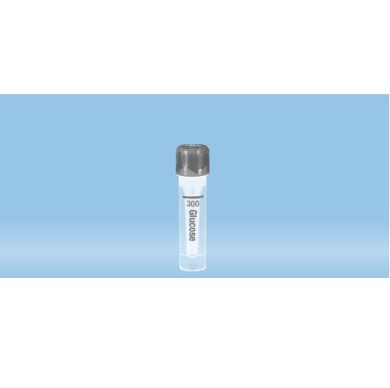 Microvette® 200 Fluoride/Heparin, 300 µl, Cap Grey, Flat Base, ISO