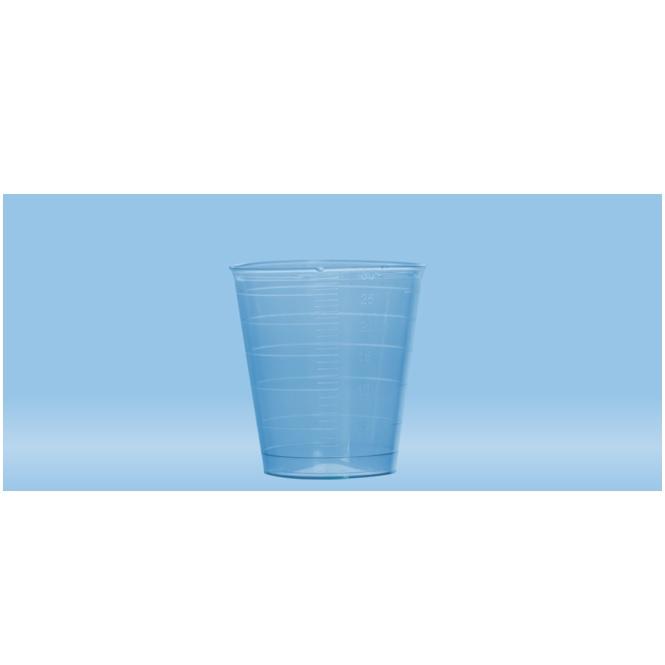 Sarstedt™ Medicine Cup, 30 ml, (ØxH): 37 x 40 mm, Graduated, PP, Blue