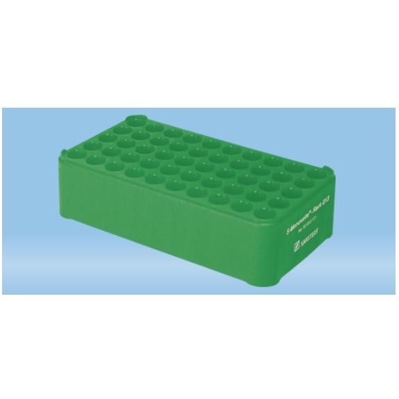 S-Monovette® Rack D13, Ø Opening: 13 mm, 10 x 5, Green
