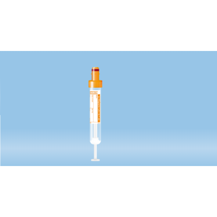 S-Monovette® Lithium Heparin, 2.7 ml, Cap Orange, (LxØ): 75 x 13 mm, with paper Label
