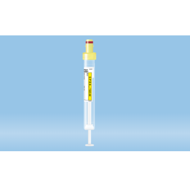 S-Monovette® CPDA1, 5.6 ml, Cap Yellow, (LxØ): 90 x 13 mm, With Paper Label