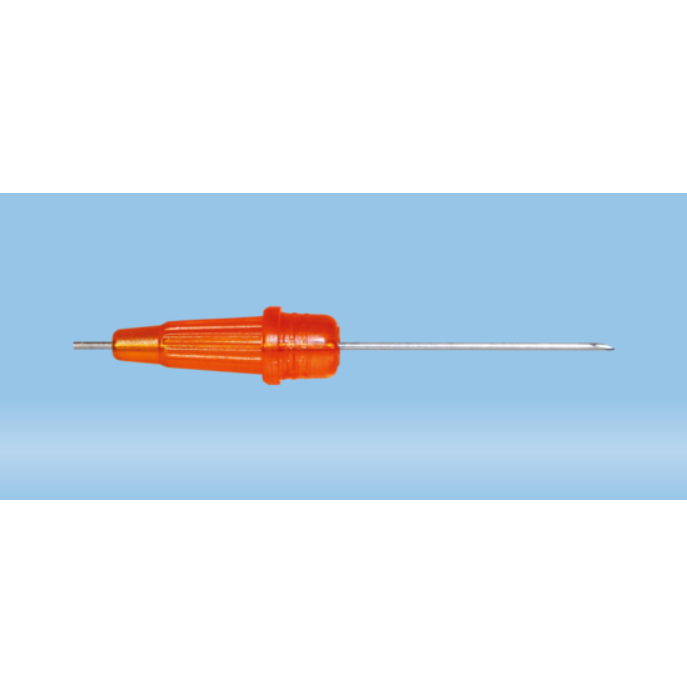 Sarstedt™ Micro Needle, 25G x 3/4'', Orange