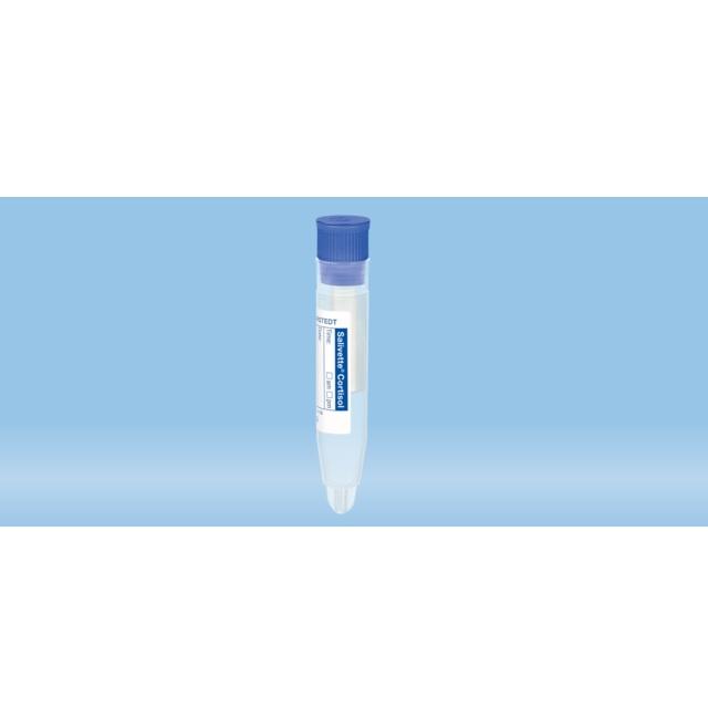 Salivette®, With Synthetic Swab, Cap: Blue, With Paper Label