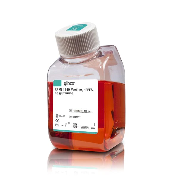 Gibco™ RPMI 1640 Medium, Low HEPES, Low Bicarbonate, No Glutamine, 500 mL