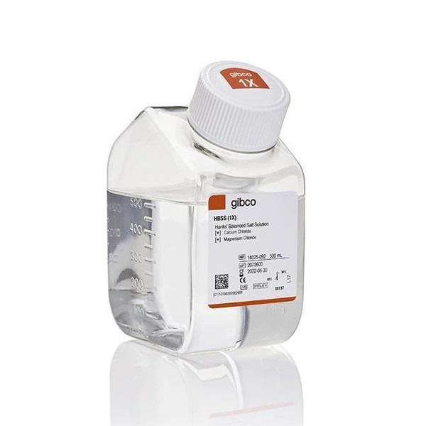 Gibco™ HBSS (1X), Calcium, Magnesium, No Phenol Red, No Sodium Bicarbonate, 500 mL