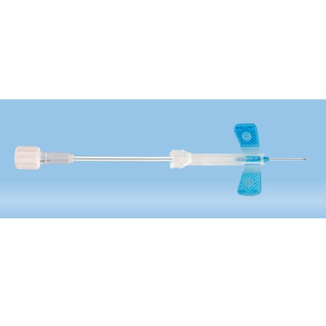 Sarstedt™ Safety-Multifly® Needle, 23G x 3/4'', Blue, Tube Length: 80 mm