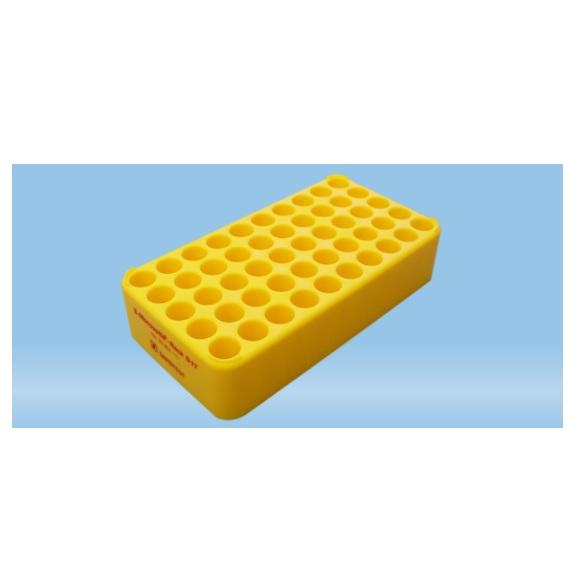 S-Monovette® Rack D17, Ø Opening: 17 mm, 10 x 5, Yellow