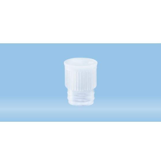 Sarstedt™ Push Cap, Natural, Suitable For Tubes Ø 15.7 mm