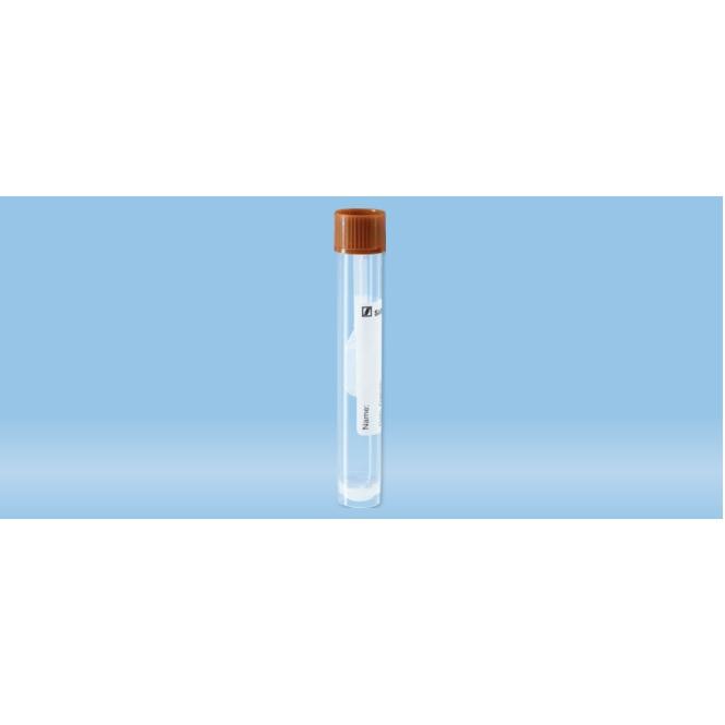 Sarstedt™ Faeces Tube, With Spoon, Screw Cap, (LxØ): 101 x 16.5 mm, Transparent, With Paper Label