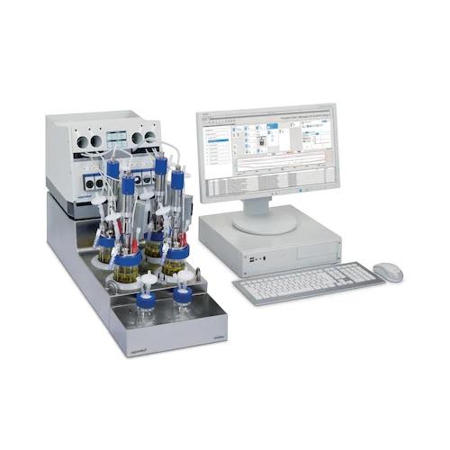 DASbox® Mini Bioreactor System, for cell culture applications, max. 5 sL/h gassing, 4-fold system