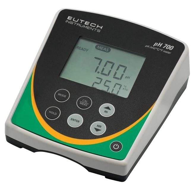 Thermo Scientific™ Eutech™ pH 700 Meter, With Integral Electrode Holder & 100/240 VAC Adapter