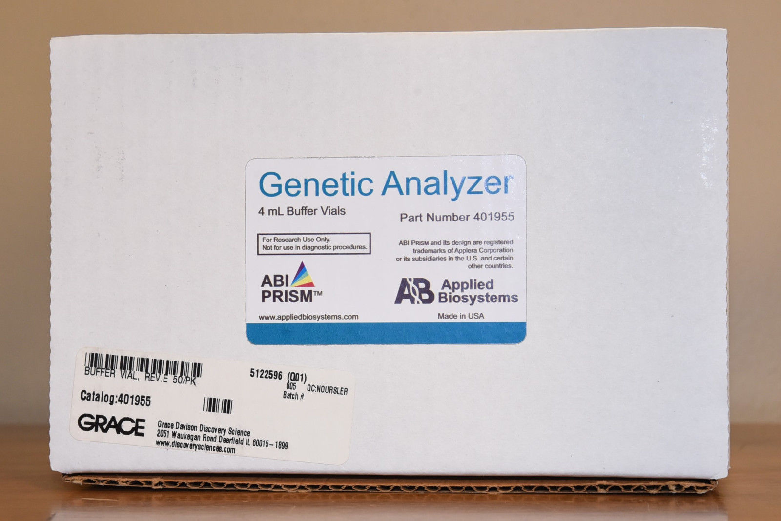 310 Genetic Analyzer Buffer Vials, 4 mL