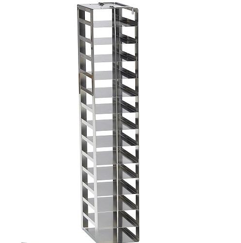 Eppendorf Freezer Rack: Innova® C580, C760, locking rod, DWP (53 mm), side access, stainless steel