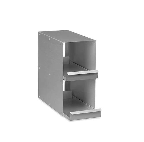 Eppendorf Upright freezer rack: Innova® U101, CryoCube® F101h, 4 boxes per rack, 4 in/102 mm, drawer, aluminum