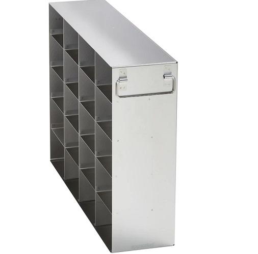 Eppendorf Freezer Rack: Innova® U360, U535, U725, U725-G, CryoCube® F740 series (3-compartment, Standard), 3 in/76 mm, side access, stainless steel
