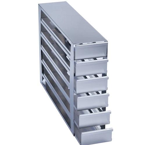 Eppendorf Freezer Rack: CryoCube® F740 series (3-compartment, MAX), 2.5 in/64 mm, drawer, stainless steel