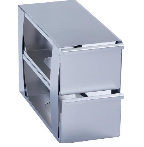 Eppendorf Freezer Rack: Innova® U101, CryoCube® F101h, 5 in/127 mm, drawer, stainless steel