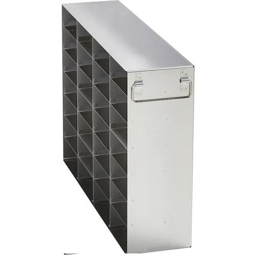 Eppendorf Freezer Rack: Innova® U360, U535, U725, U725-G, CryoCube® F740 series (3-compartment, Standard), 2 in/53 mm, side access, stainless steel