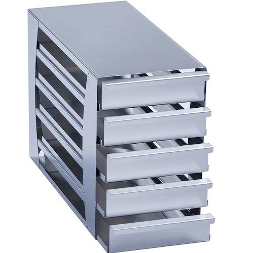 Eppendorf Freezer Rack: Innova® U101, CryoCube® F101h, 2 in/53 mm, drawer, stainless steel