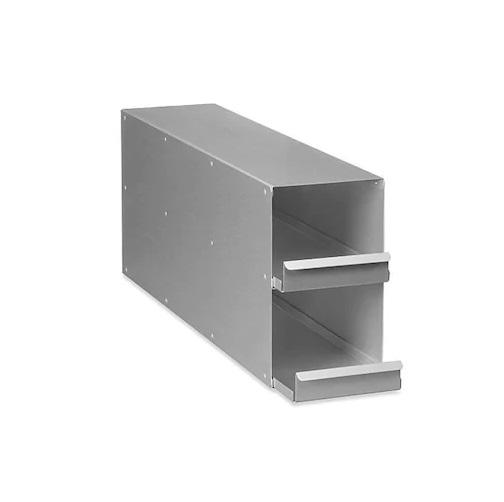 Eppendorf Upright freezer rack: U410 series, CryoCube® F440/ F570 series, CryoCube® F740 series (5-compartment), 8 boxes per rack, 4 in/102 mm, drawer, aluminum
